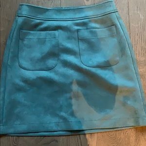 Teal Suede Skirt never worn